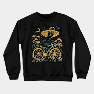 Cottagecore Aesthetic Cat Harmony Crewneck Sweatshirt